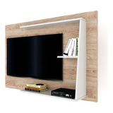 Panel Para Lcd/led Rack Mueble Living Comedor Sala H/40 Color Marrón Claro