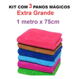 Kit Com 3 Panos Mágicos #extra Grande#  1 Metro X 75cm