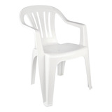 Sillon Plastico Apilable Reforzado Silla Blanca 