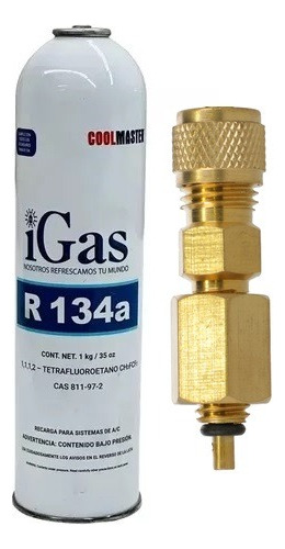 Gas Refrigerante R134a Automotriz Lata 1 Kg 