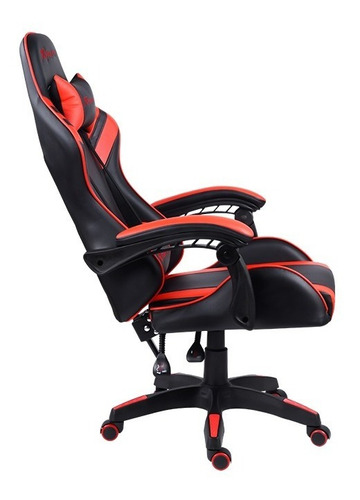 Silla De Escritorio Xtrike Me Gc-904 Gamer Ergonómica  Negra Y Roja Con Tapizado De Cuero Sintético