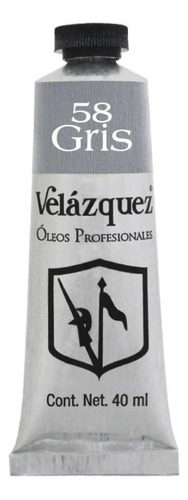 Pintura Al Oleo Profesional Velazquez 40ml Arte Escoge Color Óleo Gris