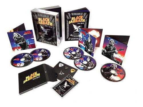 Caja Black Sabbath - The End 2017 Deluxe 2 Cds + Dvd + Bluray