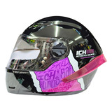 Casco Para Moto Ich 501 Sp Para Dama, Certificación Dot.