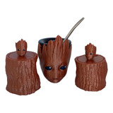 Set Mate Set Mate Groot 3d Yerbera Y Azucarera + Bombilla 