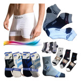 Combo De 6 Boxer Zorba + 18 Pares De Medias Varios Modelos