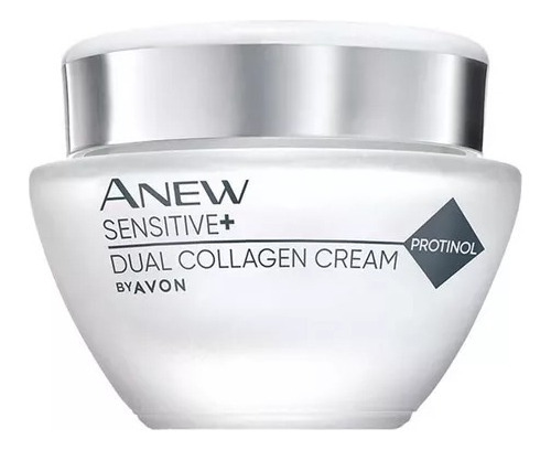 Crema Facial Sensitive + Dual Collagen Anew Avon Tipo De Piel Piel Sensible