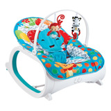 Cadeira De Balanço Para Bebê Color Baby Safari T9171 Azul