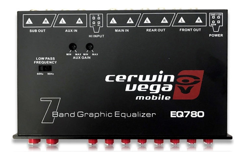 Ecualizador Cerwin Vega Eq780 7 Bandas 7 V Hi-input
