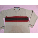 Sweater De Lana Lacoste Original Talle M Hombre 