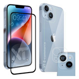 Kit Película 9d + Traseira  9d + Câmera 3d Para iPhone 14