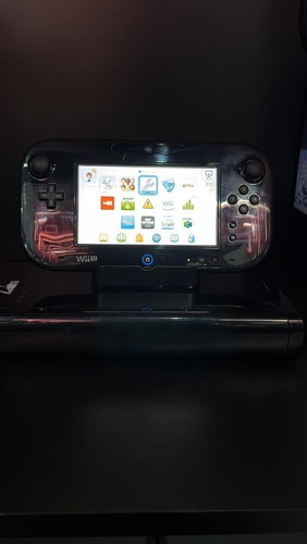 Nintendo Wii U Preto Destravado - Hd 500g Seminovo