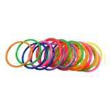 Pulsera Gruesa Fluo Plastica Miniaturas Patrimar X 12u.