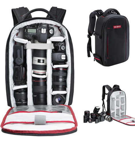 Beschoi Camera Backpack,bolsa Para Cámara Para Fotógrafos Mo