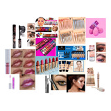 Set De Maquillaje 11 Productos Rimel Labial Base Delin Compl