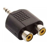 Cable Adaptador 3.5 Mm To 2 Rca Plug To Plug Kanji 