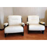 Sillones De Cuerina Por Par 75cm X 70cm X 77cm 