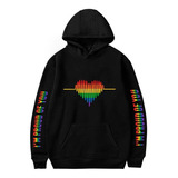 Moletom Blusa Lgbt Orgulho Bandeira Coração