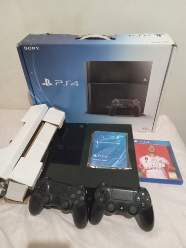 Ps4 500gb Na Caixa, 2 Controles E 7 Jogos