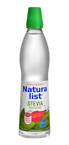 Endulzante Stevia Liquido Naturalist 270 G(2 Unidad)super