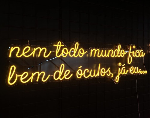 Lumi Neonled - Nem Todo Mundo Fica Bem De Óculos - 40x150cm