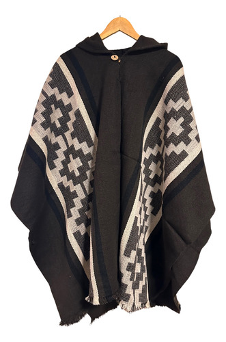 Poncho Artesanal Lana De Alpaca Mapuche #5 Envío Rápido