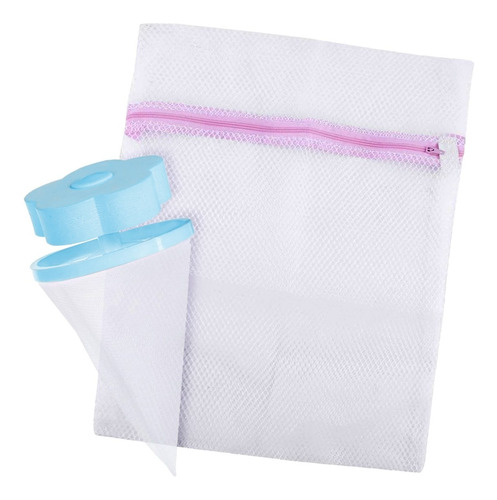 Pack De 3 Bolsas Para Lavado + 3 Filtros Anti Pelusa Pelo