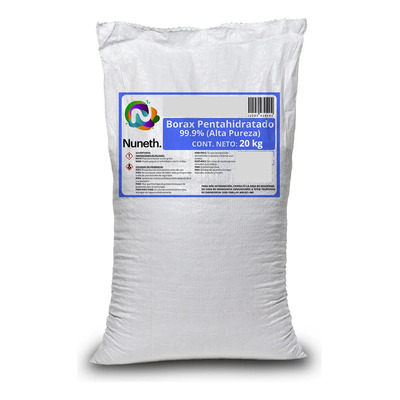 Bórax Pentahidratado 20 Kg Nuneth Limpieza Multiuso Granular | Envío gratis