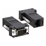 Par De Adaptadores Vga Macho A Ethernet Cat5 Y Cat6