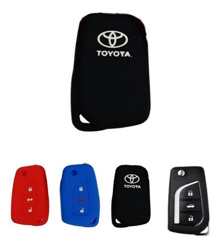 Funda Llave Silicona P/ Toyota Corolla Camry Rav4 Hilux