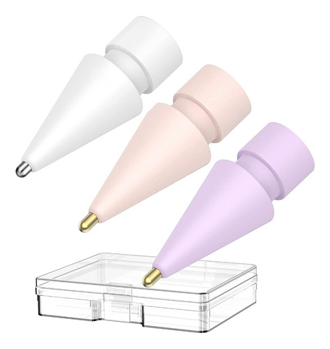 3 Puntas De Metal 3 Colores Para Apple Pencil 1ra 2da Gen