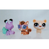 Littlest Pet Shop Lps Hasbro , Trio Incluindo Um De Óculos