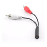 Cable Adaptador Jack 3.5mm Hembra A 2 Plug Rca Macho