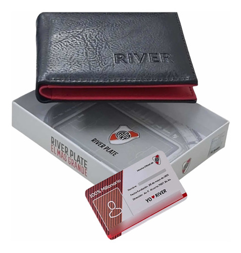 Billetera River Plate En Caja