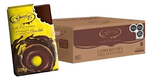 Caja 20kg Cobertura Dona Pan Marca Garfias (sabor A Elegir)