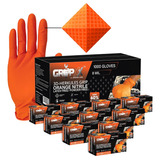 Gripxx Herkules Grip Heavy Duty, Nitrilo Naranja De 8 Mil