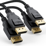 Cable Displayport 1.4, 8k Dp Display Port Cables De 6 Pies 2