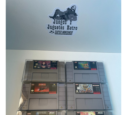 Lote 6 Juegos De Super Nintendo Snes 100% Originales