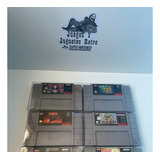 Lote 6 Juegos De Super Nintendo Snes 100% Originales