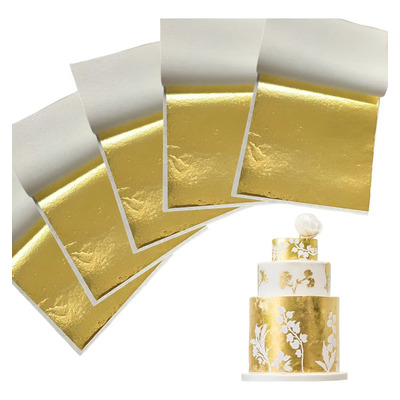 Hojas De Oro Comestibles Laminas 5 Piezas 8x8cm Repostería | MercadoLibre