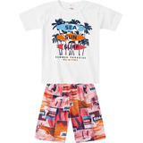 Conjunto Infantiil Meninos Surf Marisol Play 100% Algodao