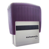 Timbre Automatik 911 Hasta 4 Líneas De Texto Color Del Exterior Violeta