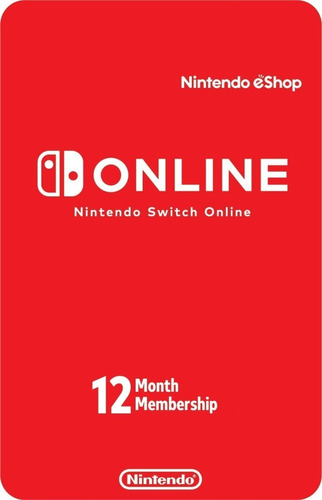 Tarjeta Nintendo Switch Online 12 Meses Digital | Gamer24hs