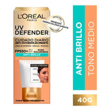 L'oréalfacial Anti-fotoenvejec+hialurónico Anti Brillo Color