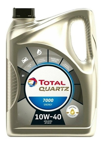 Aceite Para Motor Total Semi-sintético 10w-40 Para Autos, Pickups & Suv De 1 Unidad