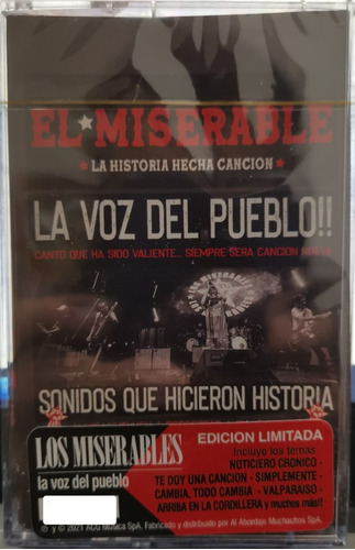 Los Miserables La Voz Del Pueblo Cassette Nuevo Musicovinyl