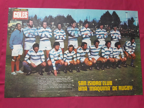 Póster Revista Goles - San Isidro Club - Rugby