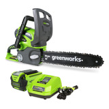 Greenworks 20262 G-max 40v 12-inch Cordless Chainsaw, 2ah