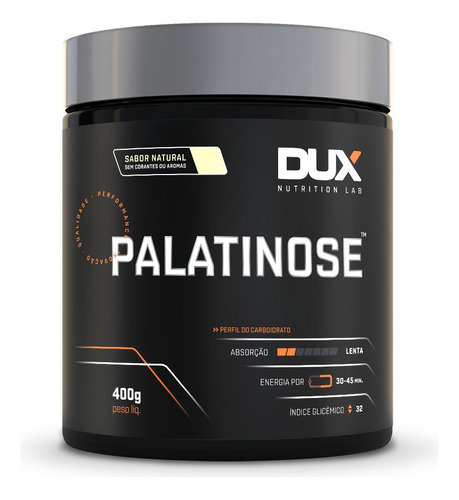 Palatinose - Pote 400g Dux Nutrition Sabor Sem Sabor Tamanho Valor Customizado