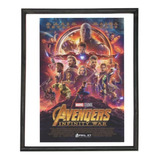 Poster Decorativo Con Marco: Avengers Infinity War